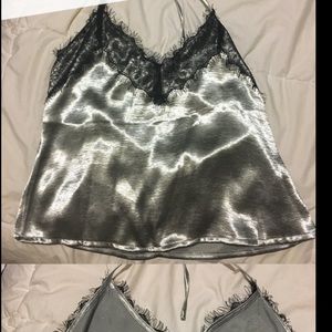 LF silk halter top